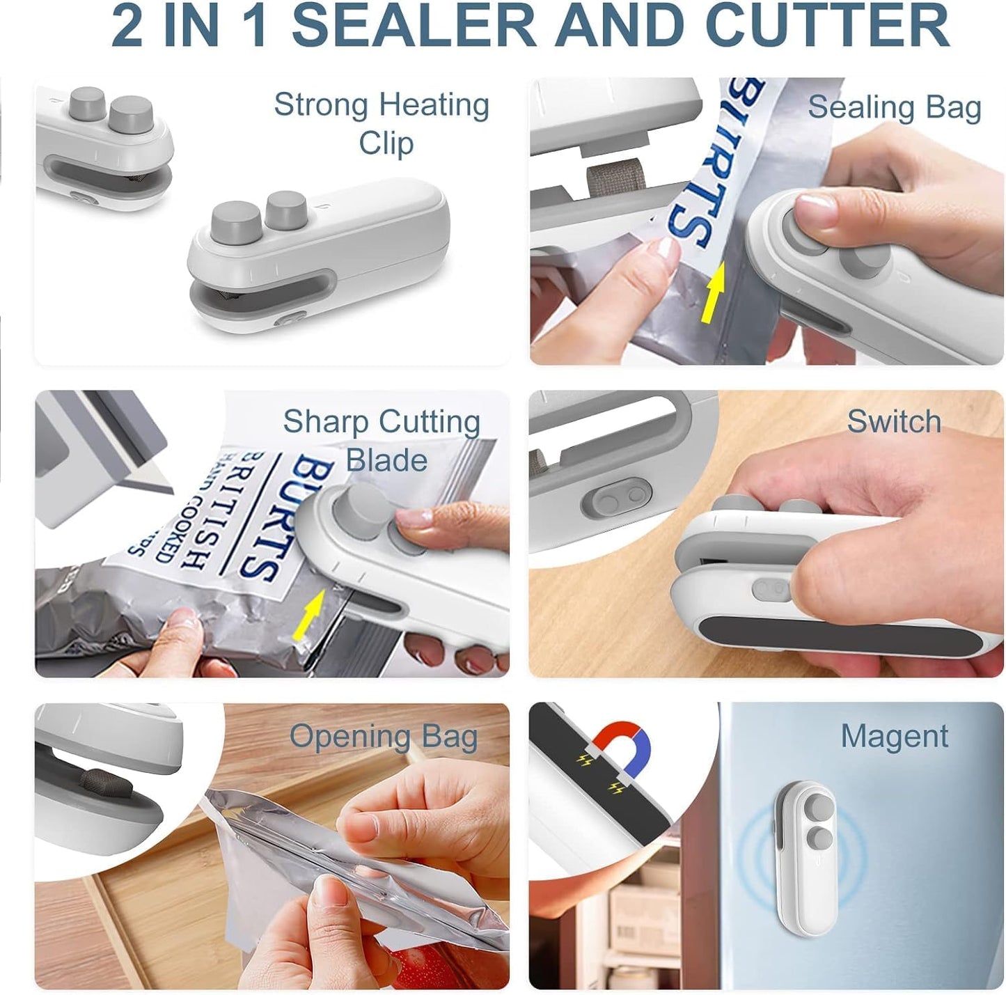 Magnetic Mini Heat Sealing and Cutting Tool